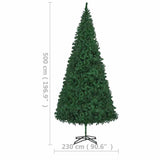 Artificial Pre-lit Christmas Tree 500 cm Green