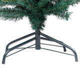 Slim Artificial Pre-lit Christmas Tree with Stand Green 240 cm PVC - Rear View