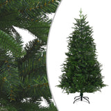 Artificial Pre-lit Christmas Tree Green 180 cm PVC&PE - Front View