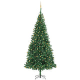Artificial Pre-lit Christmas Tree with Ball Set LEDs 300 cm Green