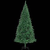 Artificial Pre-lit Christmas Tree with Ball Set LEDs 300 cm Green - Front View