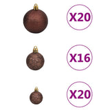 Artificial Pre-lit Christmas Tree with Ball Set LEDs 400 cm White - Top-Down View