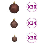Artificial Pre-lit Christmas Tree with Ball Set 500 cm Green
