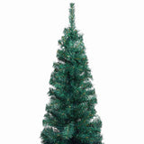 Slim Artificial Pre-lit Christmas Tree with Ball Set Green 120 cm - Side View