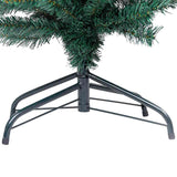Slim Artificial Pre-lit Christmas Tree with Ball Set Green 120 cm