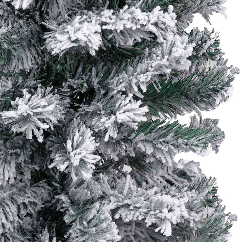Slim Artificial Pre-lit Christmas Tree with Ball Set Green 150 cm