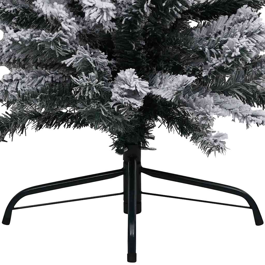Slim Artificial Pre-lit Christmas Tree with Ball Set Green 150 cm