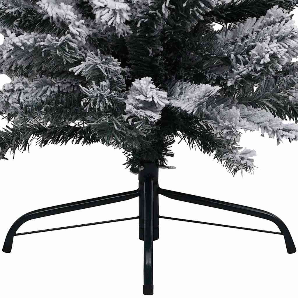 Slim Artificial Pre-lit Christmas Tree with Ball Set Green 180 cm