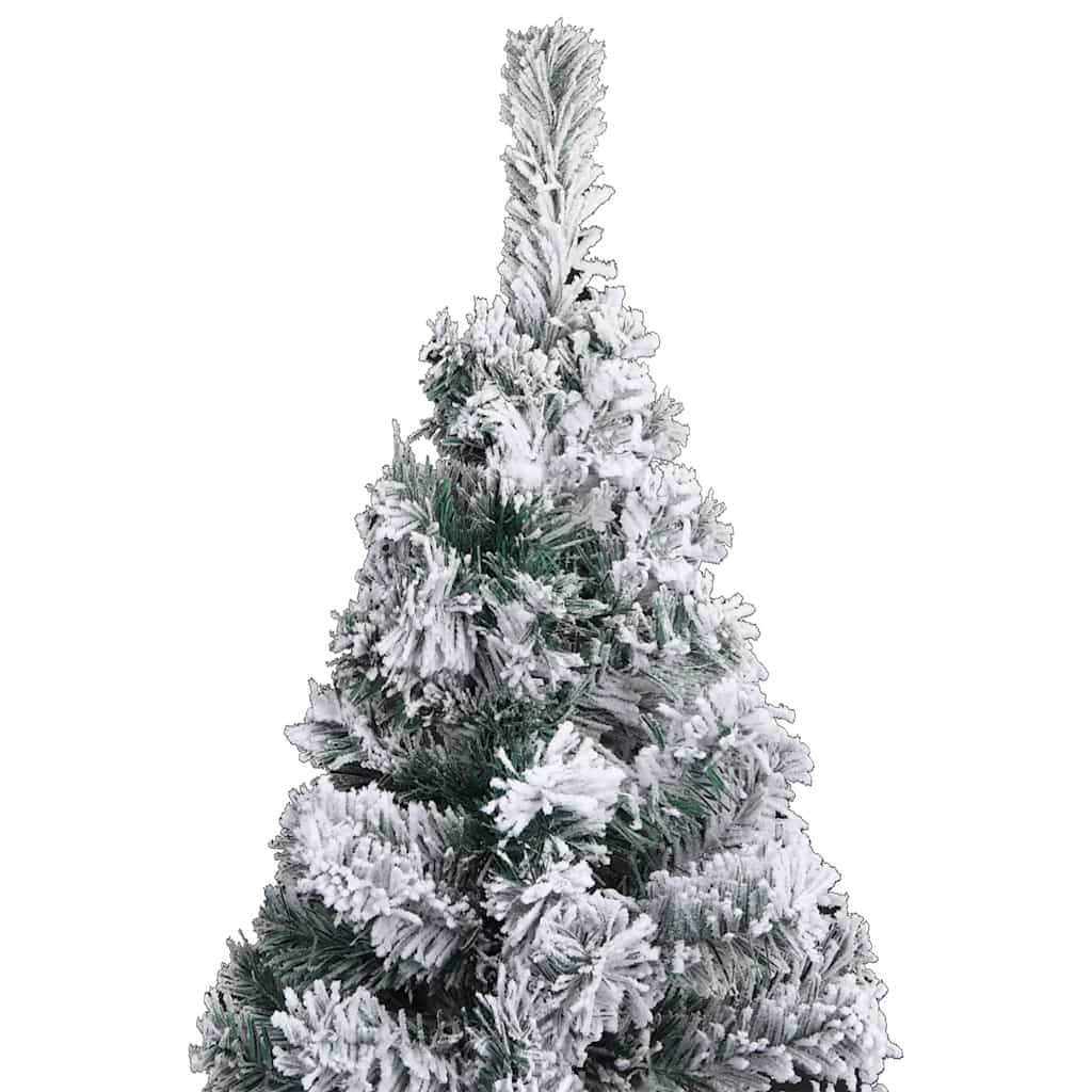 Slim Artificial Pre-lit Christmas Tree with Ball Set Green 240 cm