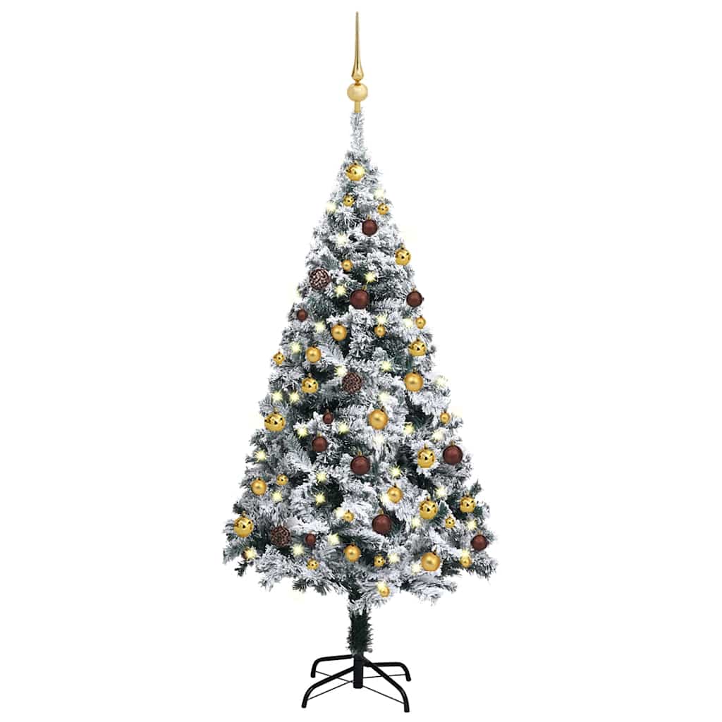 Artificial Pre-lit Christmas Tree with Ball Set Green 120 cm