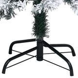 Artificial Pre-lit Christmas Tree with Ball Set Green 150 cm PVC - Top-Down View