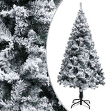 Artificial Pre-lit Christmas Tree with Ball Set Green 180 cm PVC - Front View
