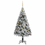 Artificial Pre-lit Christmas Tree with Ball Set Green 240cm PVC