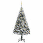 Artificial Pre-lit Christmas Tree with Ball Set Green 240cm PVC