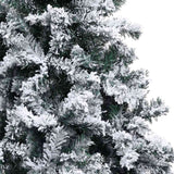 Artificial Pre-lit Christmas Tree with Ball Set Green 240 cm PVC - Side View