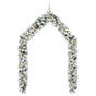 Christmas Garland with LEDs&Ball Set Green 5 m PVC