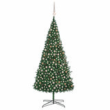 Artificial Pre-lit Christmas Tree with Ball Set LEDs 400 cm Green