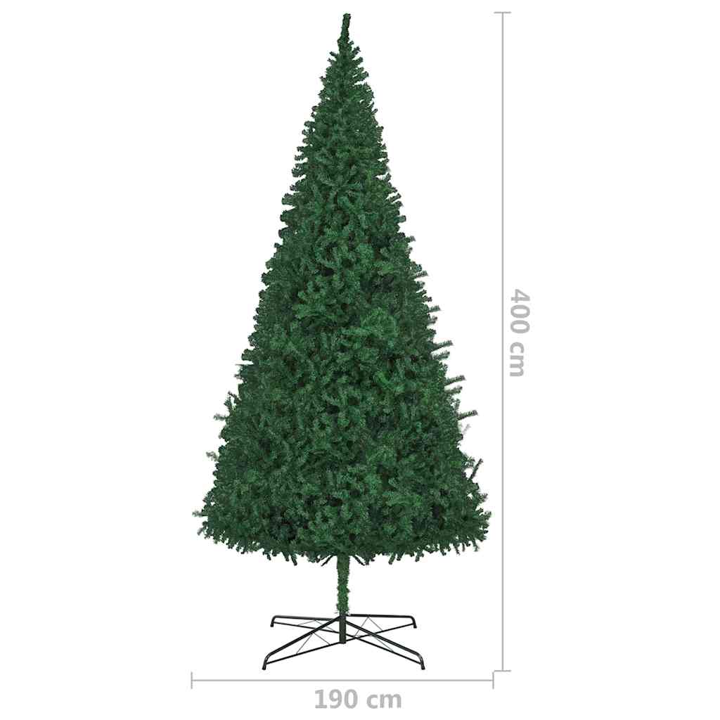 Artificial Pre-lit Christmas Tree with Ball Set LEDs 400 cm Green