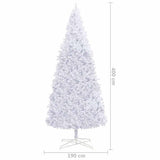 Artificial Pre-lit Christmas Tree with Ball Set LEDs 400 cm White - Extra Image