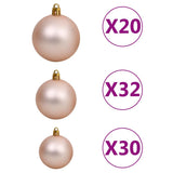 Artificial Pre-lit Christmas Tree with Ball Set LEDs 400 cm White