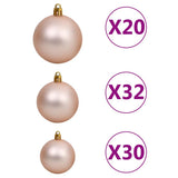 Artificial Christmas Tree LEDs&Ball Set&Flocked Snow Green 400cm - Low Angle