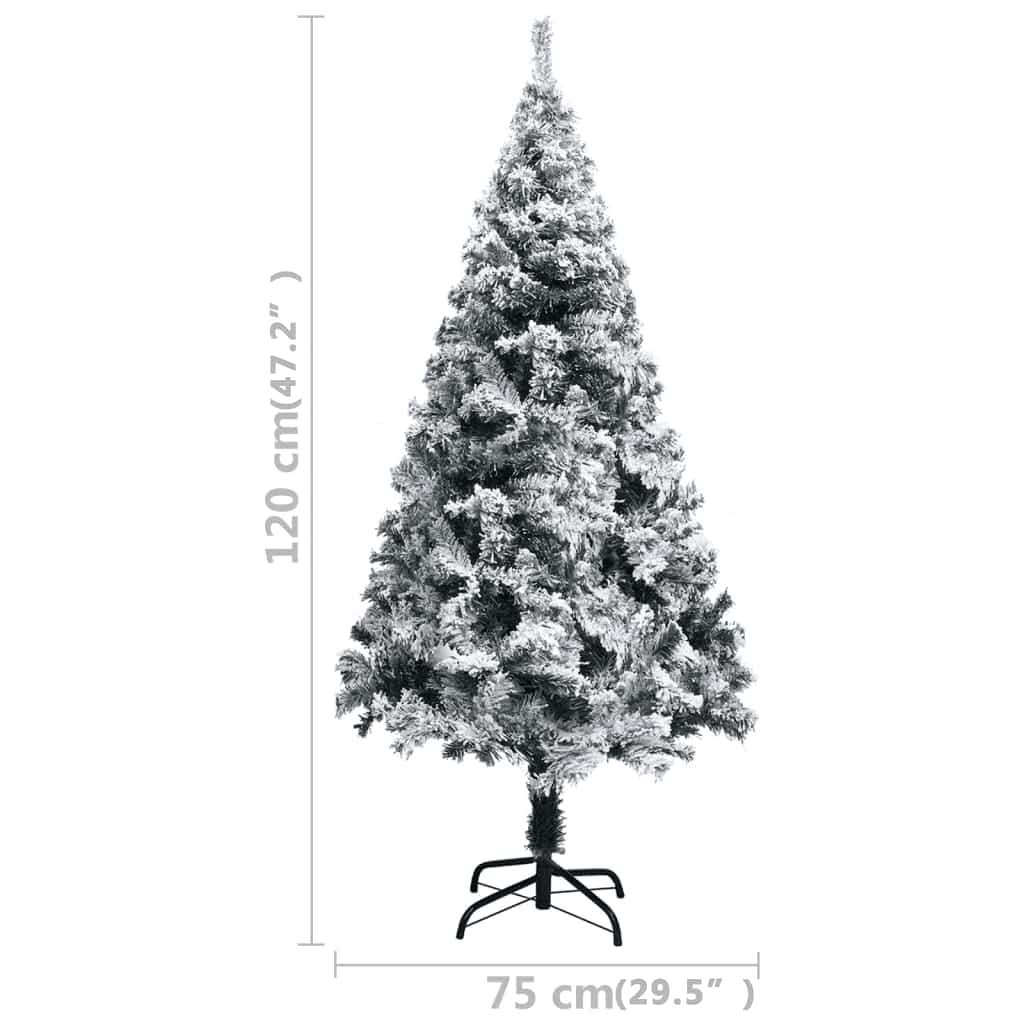 Artificial Pre-lit Christmas Tree with Ball Set LEDs Green 120 cm