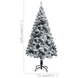 Artificial Pre-lit Christmas Tree with Ball Set LEDs Green 120 cm - Extra Image