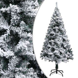Artificial Pre-lit Christmas Tree with Ball Set Green 150 cm PVC - Side View