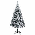 Artificial Pre-lit Christmas Tree with Ball Set Green 150cm PVC
