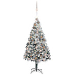 Artificial Pre-lit Christmas Tree with Ball Set Green 180cm PVC