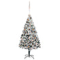 Artificial Pre-lit Christmas Tree with Ball Set Green 180cm PVC