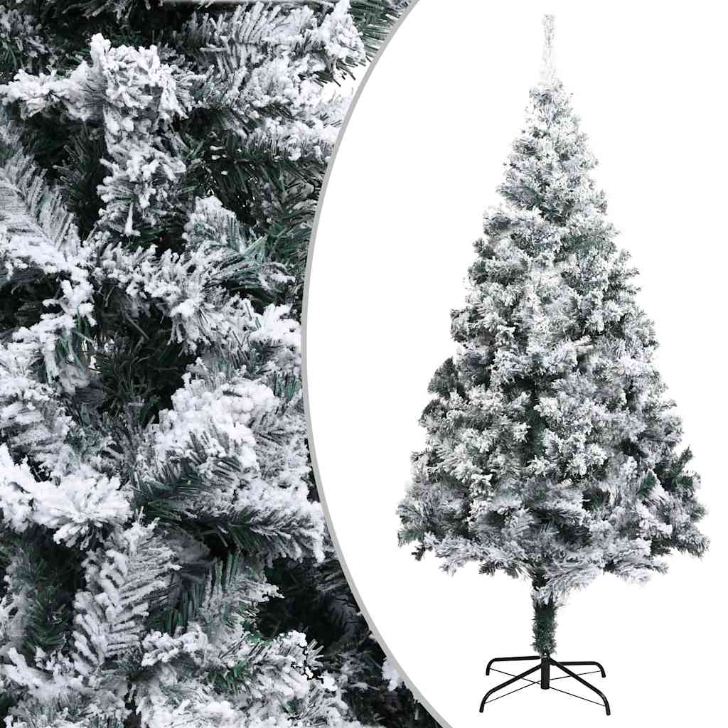 Artificial Pre-lit Christmas Tree with Ball Set Green 180 cm PVC