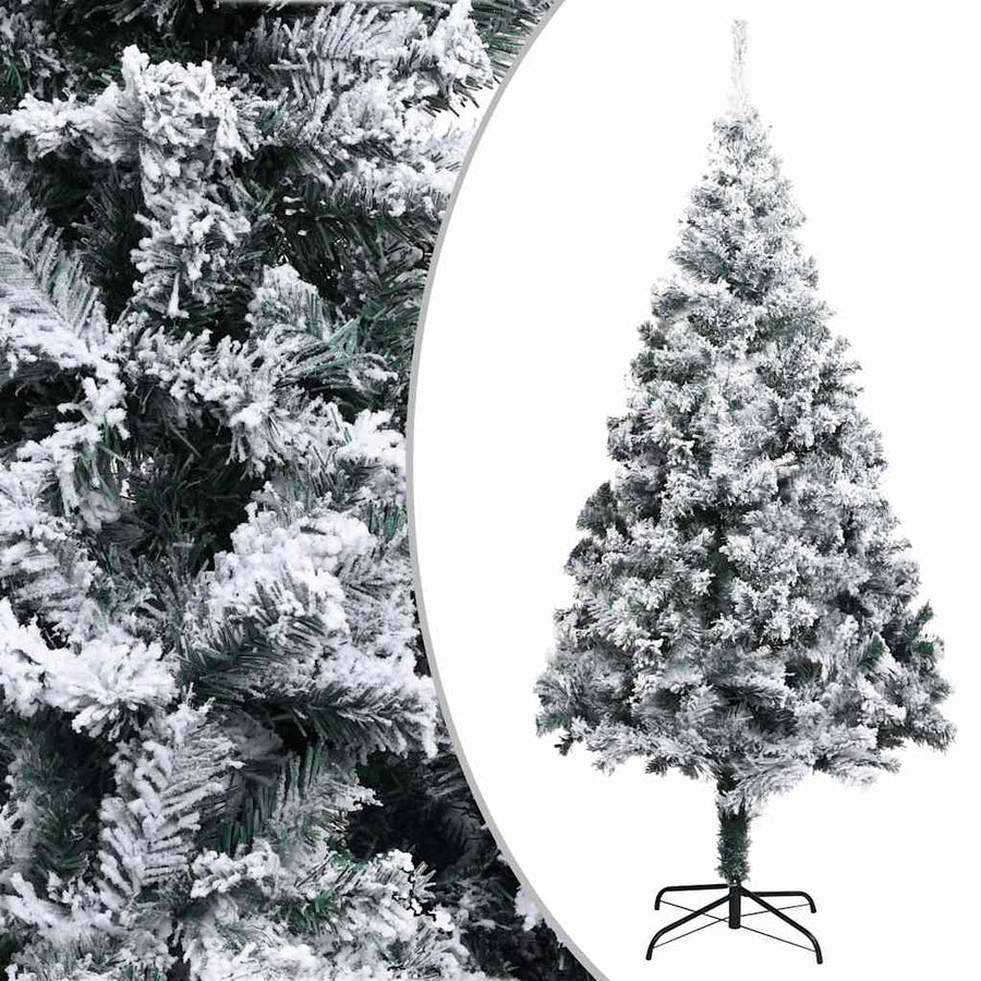 Artificial Pre-lit Christmas Tree with Ball Set Green 180cm PVC