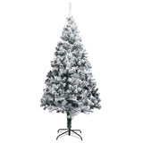 Artificial Pre-lit Christmas Tree with Ball Set Green 240 cm PVC - Side View