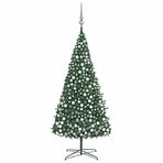 Artificial Pre-lit Christmas Tree with Ball Set LEDs 400 cm Green