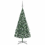 Artificial Pre-lit Christmas Tree with Ball Set LEDs 400 cm Green