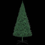 Artificial Pre-lit Christmas Tree with Ball Set LEDs 400 cm Green - Front View
