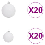 Artificial Pre-lit Christmas Tree with Ball Set LEDs 400 cm Green - Close-Up Angle