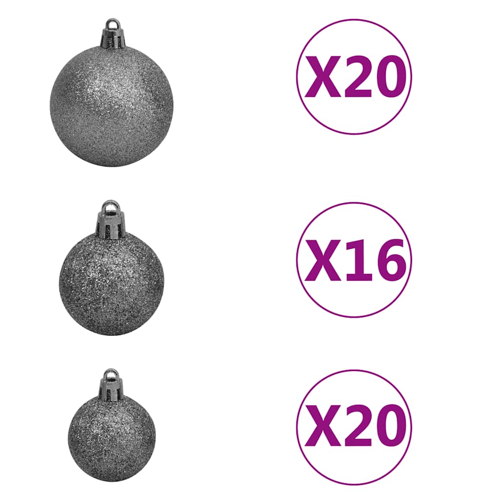 Artificial Pre-lit Christmas Tree with Ball Set LEDs 400 cm Green