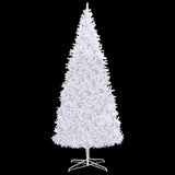 Artificial Pre-lit Christmas Tree with Ball Set LEDs 400 cm White - Front View