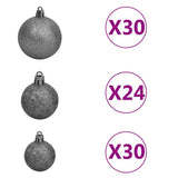 Artificial Pre-lit Christmas Tree with Ball Set 500 cm Green