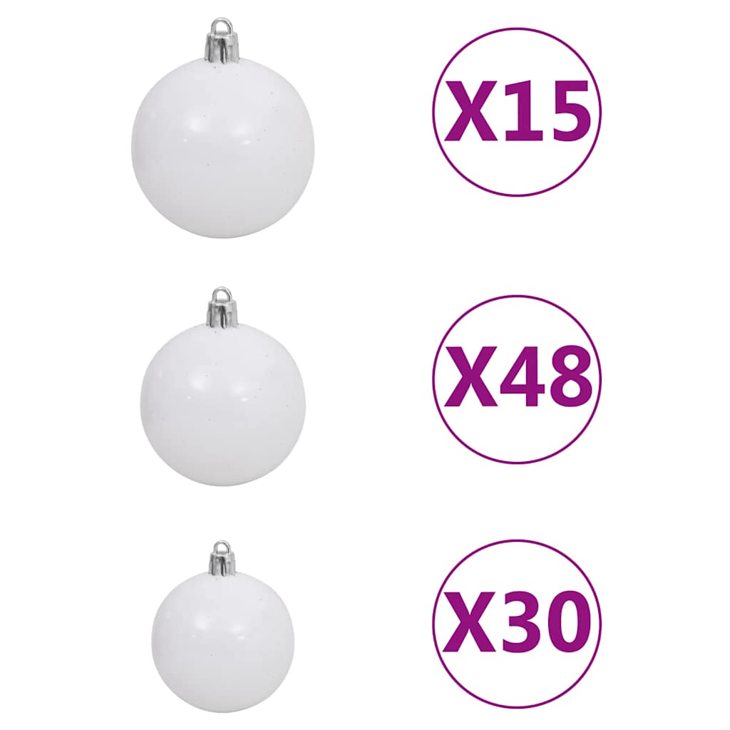 Artificial Pre-lit Christmas Tree with Ball Set 500 cm Green