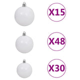 Artificial Pre-lit Christmas Tree with Ball Set 500 cm Green