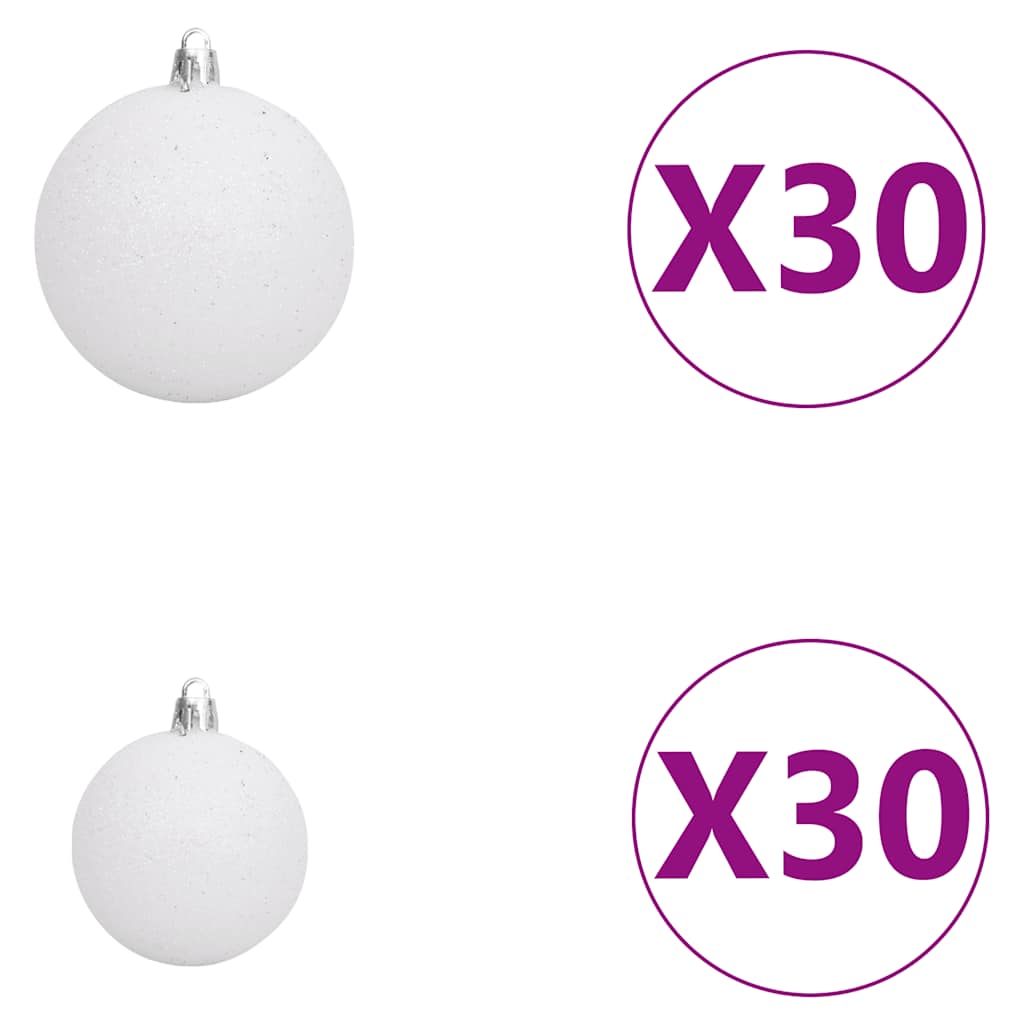 Artificial Pre-lit Christmas Tree with Ball Set 500 cm Green