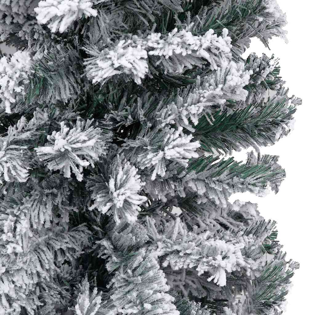 Slim Artificial Pre-lit Christmas Tree with Ball Set Green 150 cm