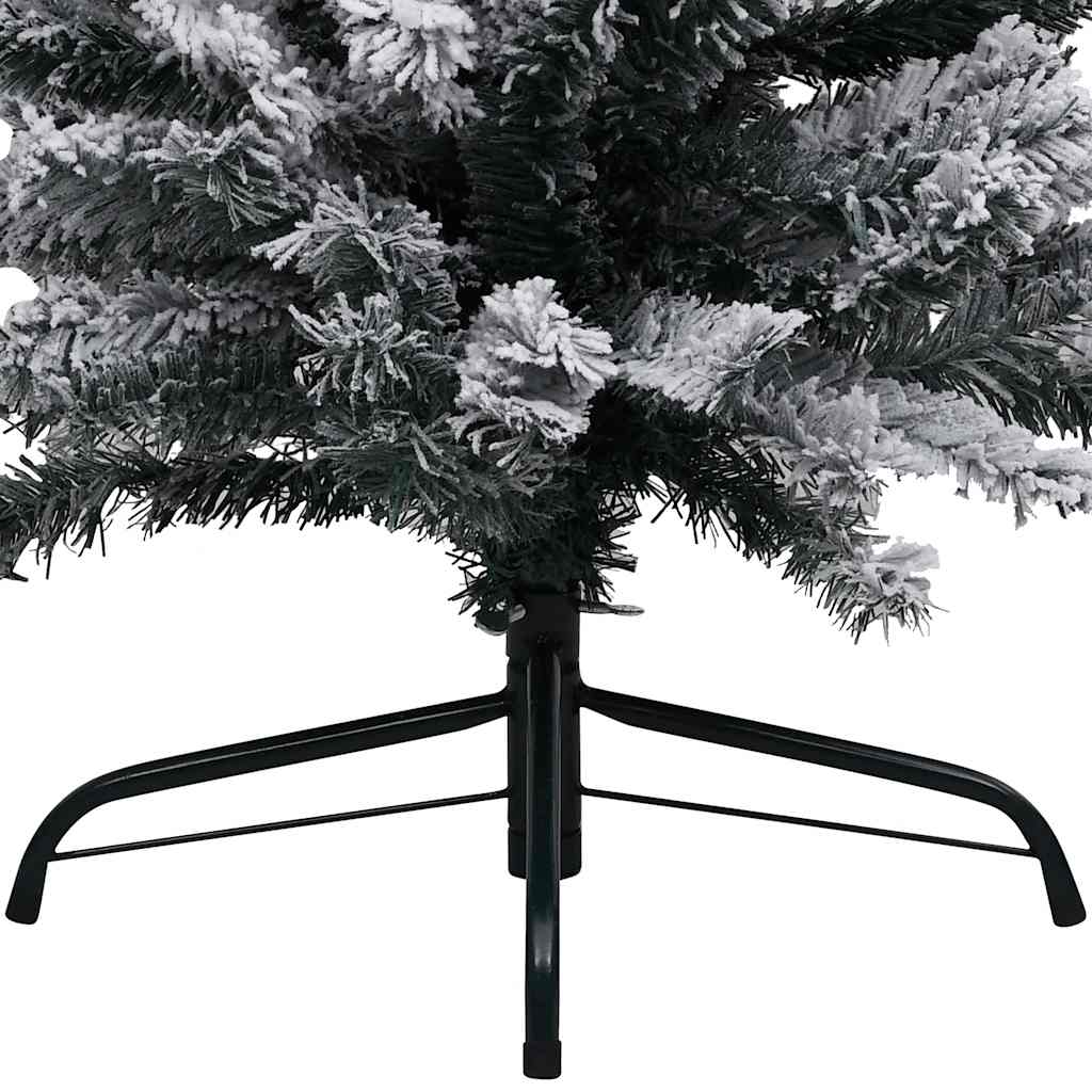 Slim Artificial Pre-lit Christmas Tree with Ball Set Green 150 cm