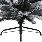 Slim Artificial Pre-lit Christmas Tree with Ball Set Green 150 cm