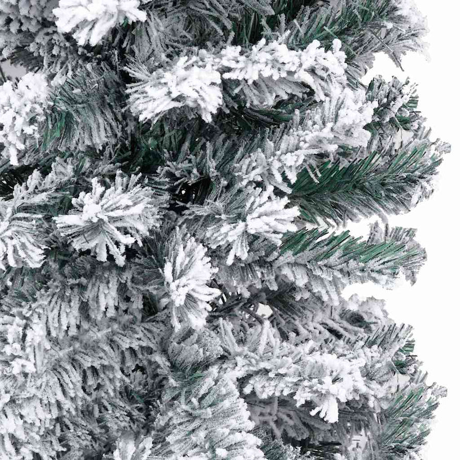 Slim Artificial Pre-lit Christmas Tree with Ball Set Green 240 cm