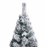 Slim Artificial Pre-lit Christmas Tree with Ball Set Green 240 cm