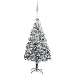 Artificial Pre-lit Christmas Tree with Ball Set Green 240cm PVC